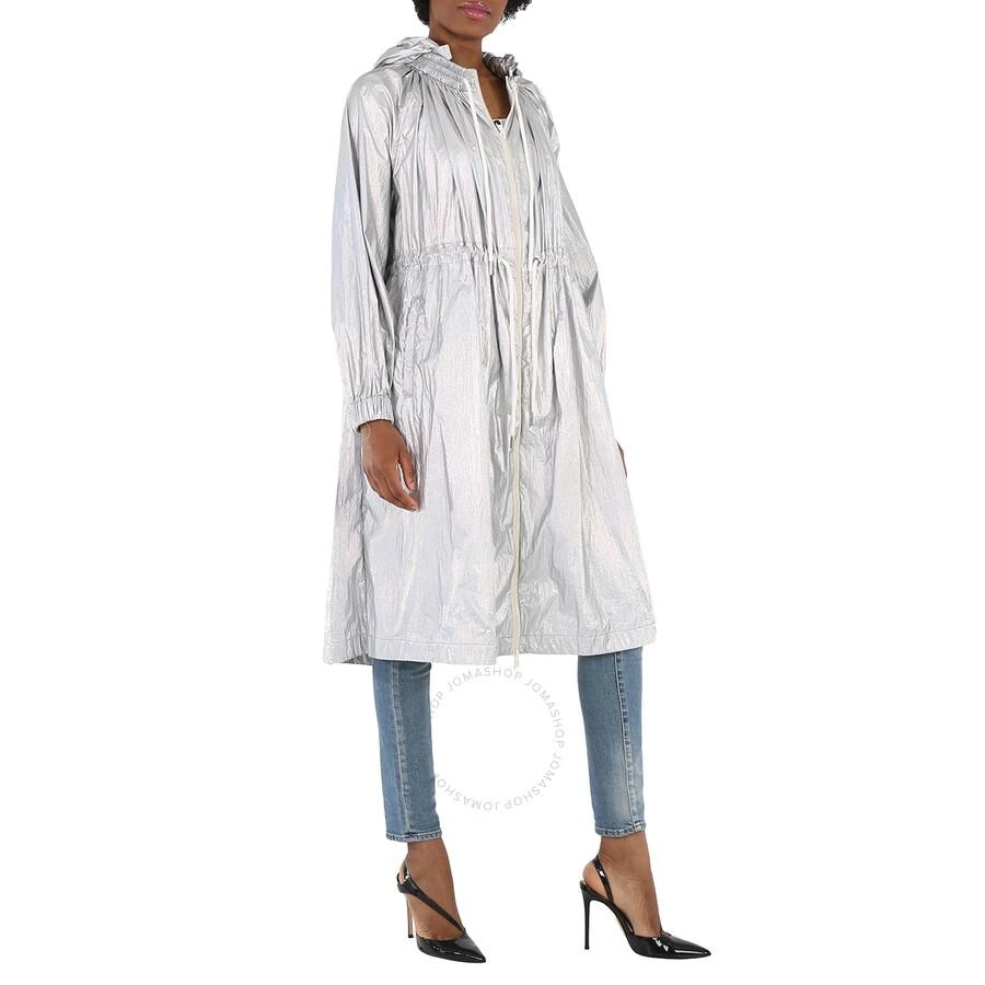 Moncler Moncler Ladies Silver Akubens Laminated Nylon Coat, Brand Size 0 (X-Small) 3