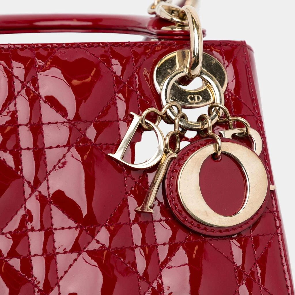 Dior Dior Red Mini Patent Cannage Lady Dior 10