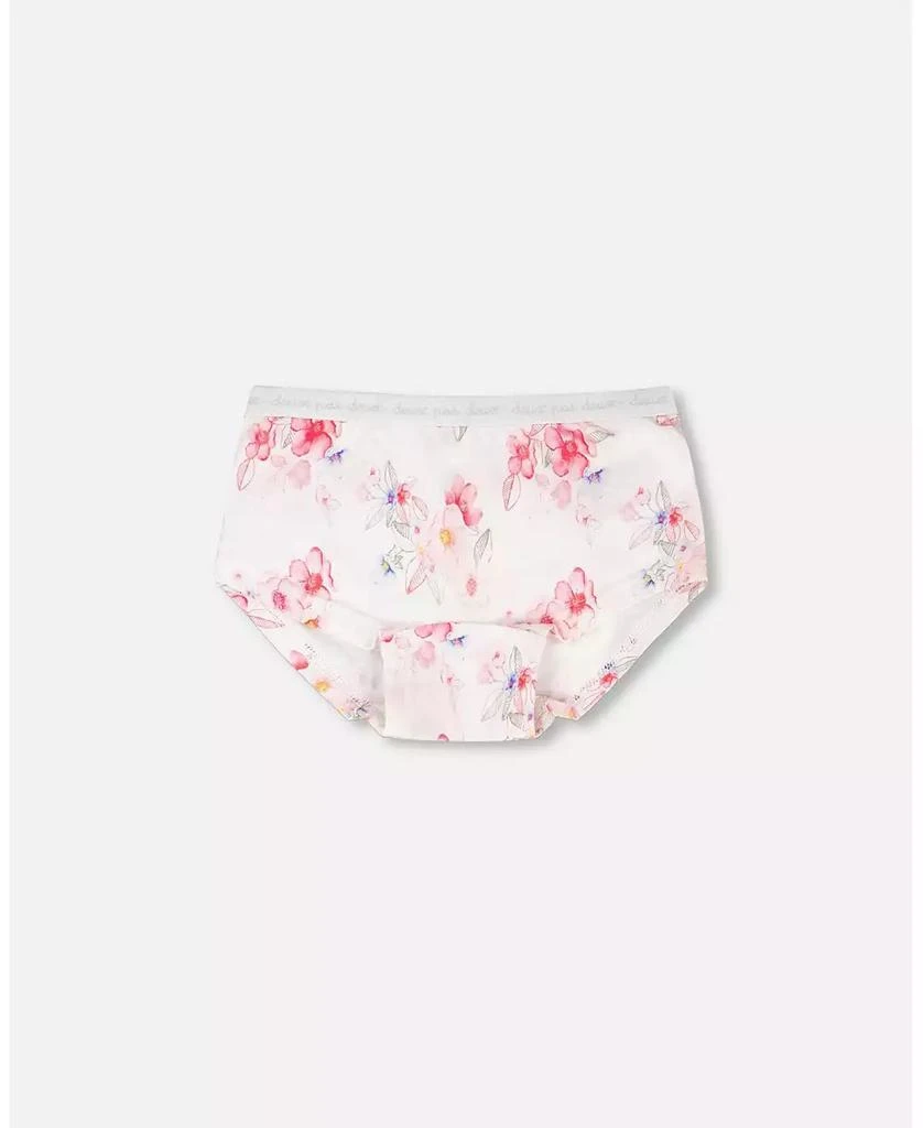 Deux par Deux Girl Cotton Boy short Panty Printed Flowers - Toddler|Child