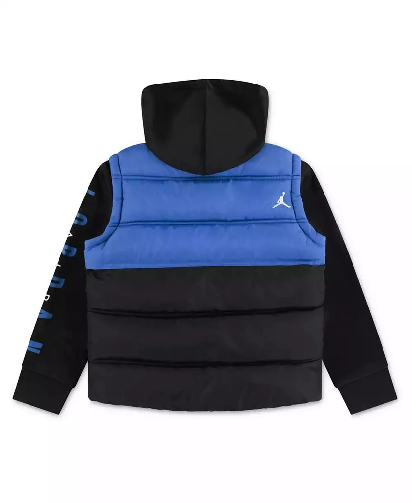 Jordan Little and Toddler Boys Layered-Look Hooded Jacket