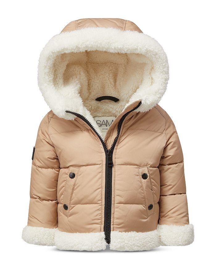 SAM. Baby Boys' & Girls' Matte Blizzard Quilted Fleece Lined Down Jacket - Baby