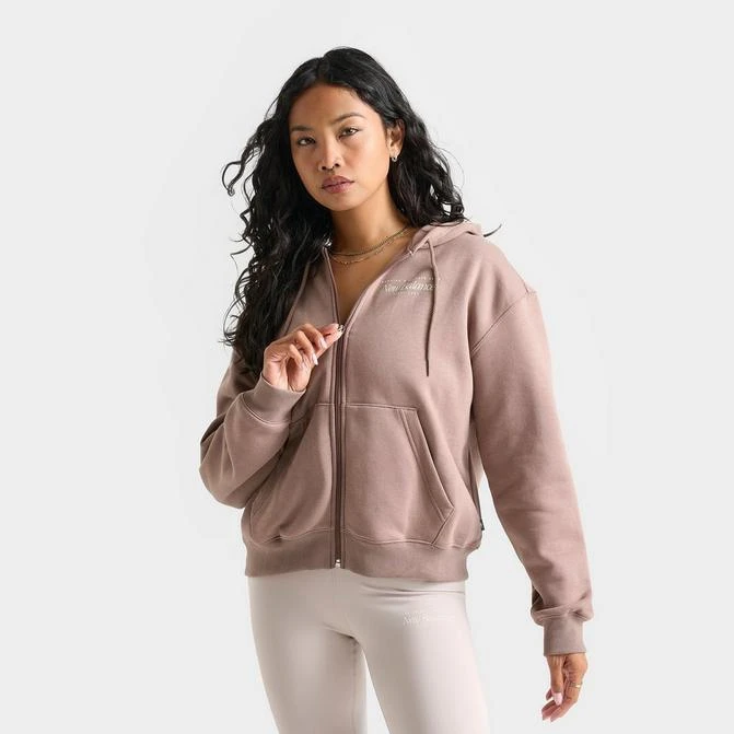 New Balance Women's New Balance Logo Full-Zip Hoodie 1