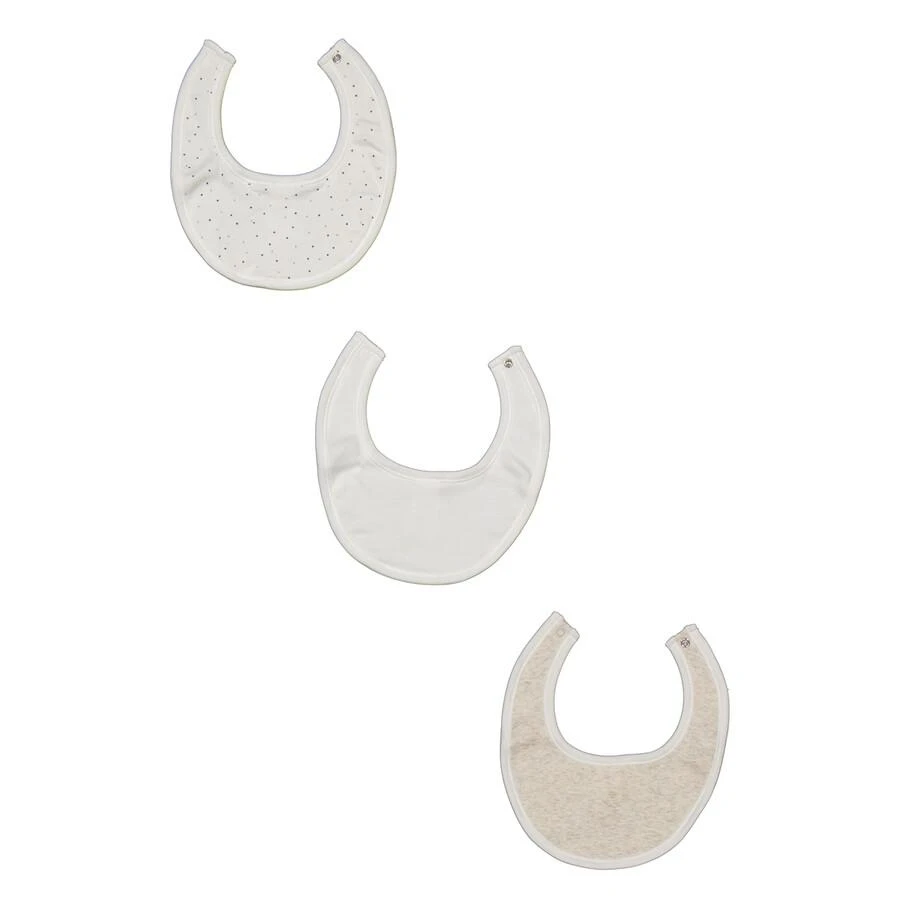 PETIT BATEAU Petit Bateau Infant 3-Pack Baby Bibs, Size 12M 1