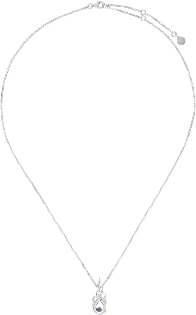 Alan Crocetti Silver Mini Gem in Heat Necklace
