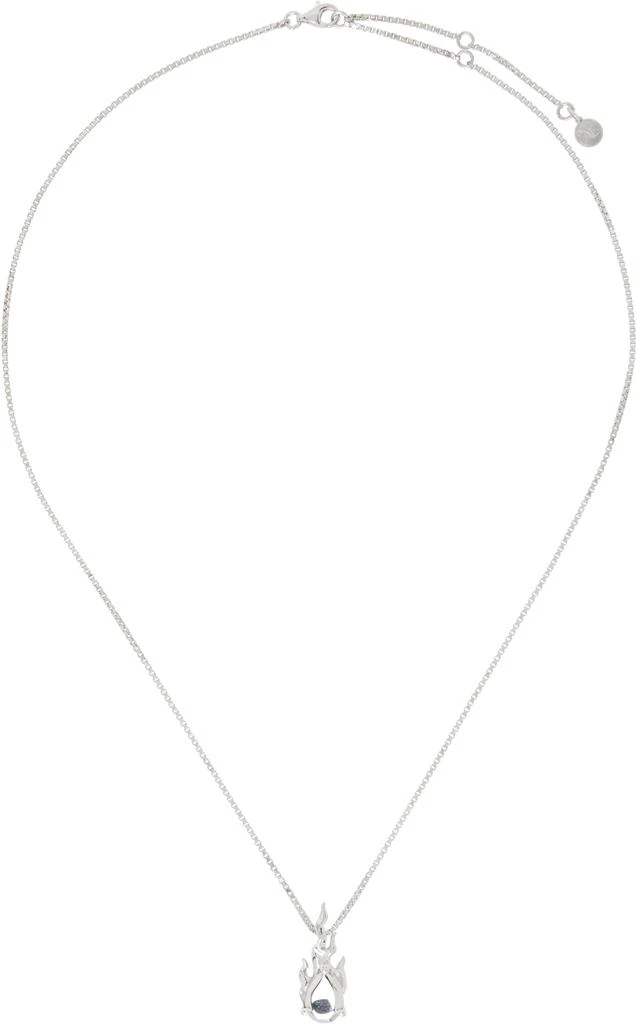 Alan Crocetti Silver Mini Gem in Heat Necklace 1