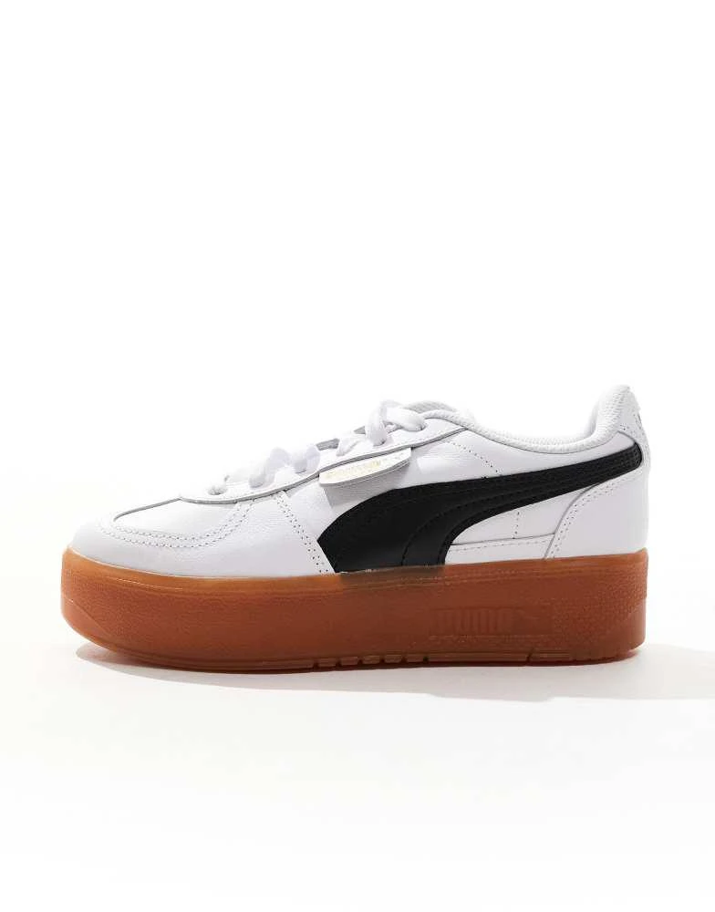 Puma Puma Palermo Eleveta trainers in white with gum sole 2