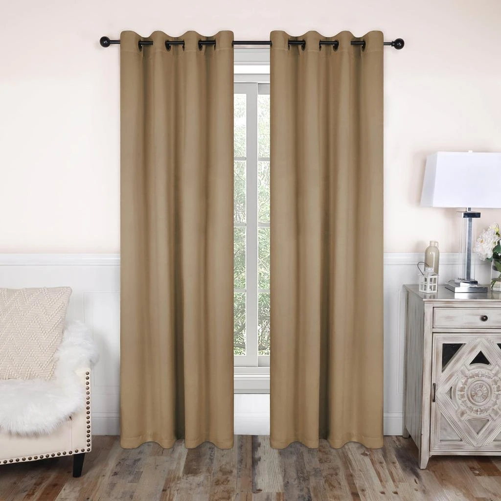 Superior Blackout Drapes Thermal Bedroom  Curtains Grommet Curtain Panels Energy Saving Curtains by 6