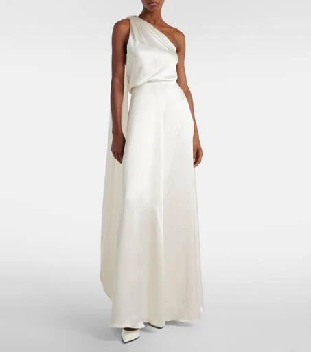 Max Mara Bridal Pamela draped silk satin gown 2
