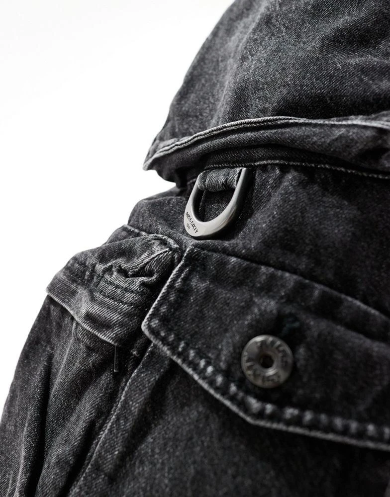 Miss Sixty Miss Sixty wide leg cargo jeans in black 5