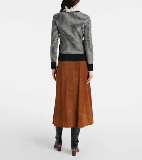 Valentino Houndstooth virgin wool sweater 3