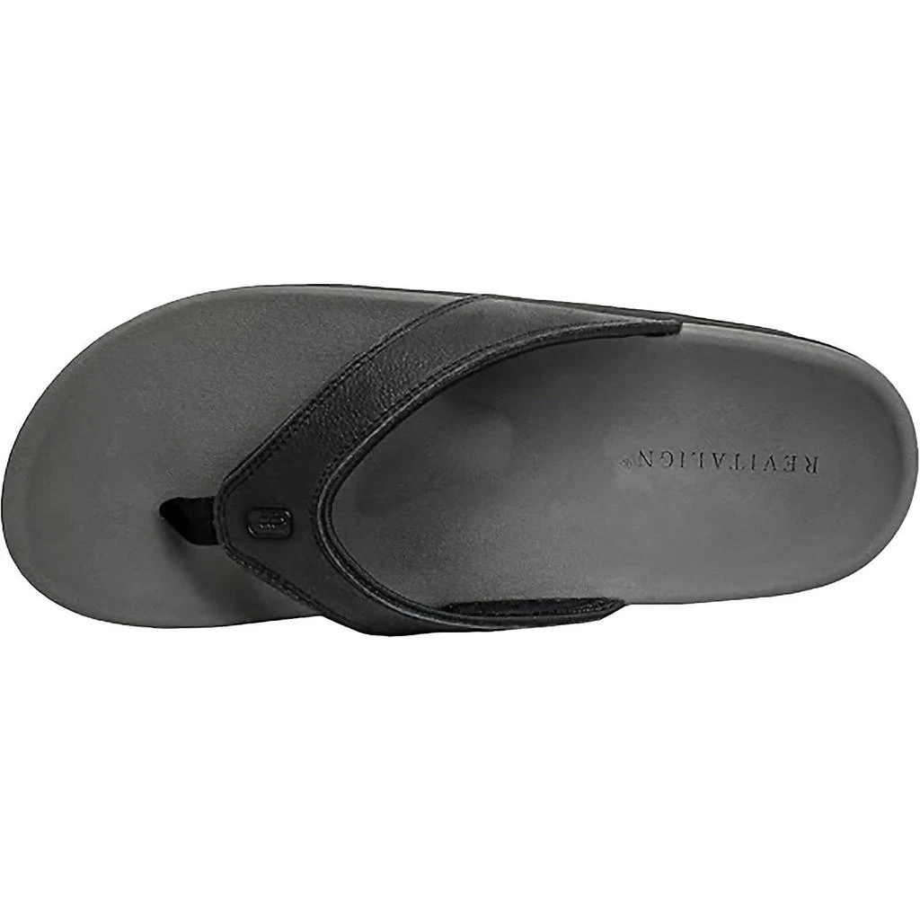 NEW REVITALIGN men\'s yumi beach sandal in black Yumi Nuevo Metallic Flip – Waco Shoe Company main image 4