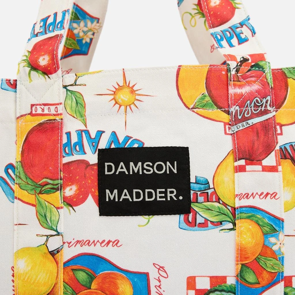Damson Madder Damson Madder Buon Appetito Oversized Canvas Tote Bag 5