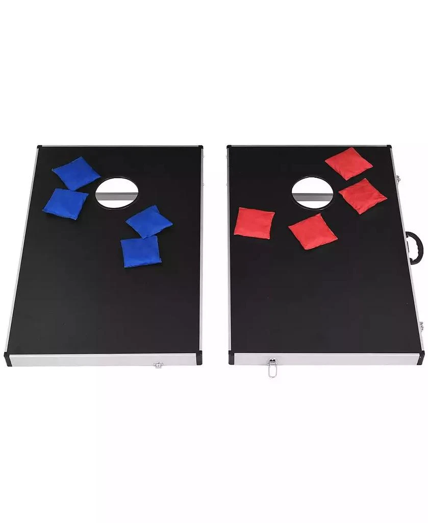 GOUUN Cornhole Set with Foldable Design and Side Handle 2