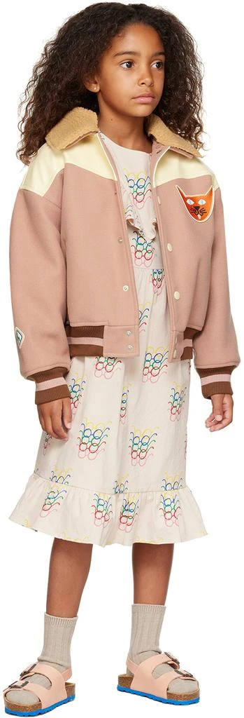 Jellymallow Kids Beige Glasses Dress 4