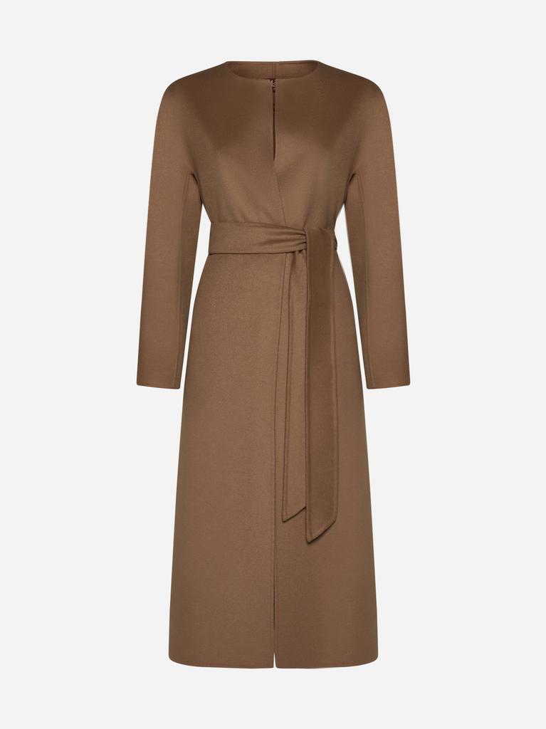 MAX MARA STUDIO Abetone belted wool-blend coat