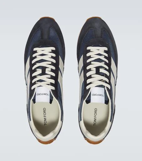 Tom Ford Mick suede-trimmed sneakers 4