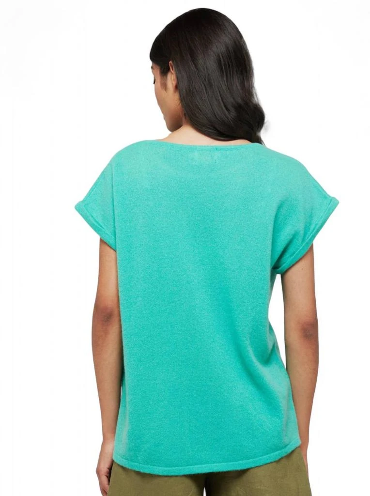Brodie Cashmere Lizzie Tee In Jungle Green 3