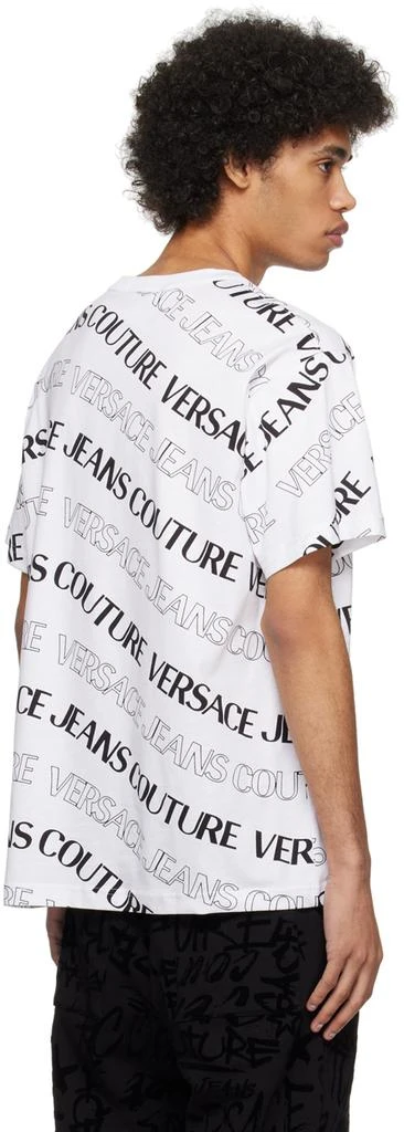 Versace Jeans Couture White Jacquard T-Shirt 3