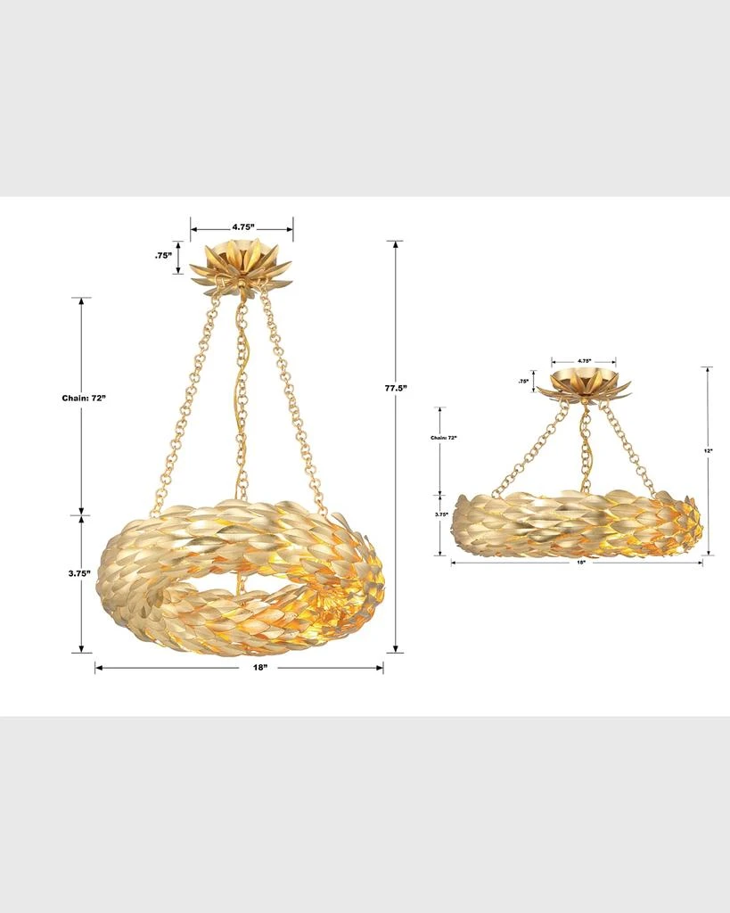 Crystorama Broche 18" Round 6-Light Chandelier 5