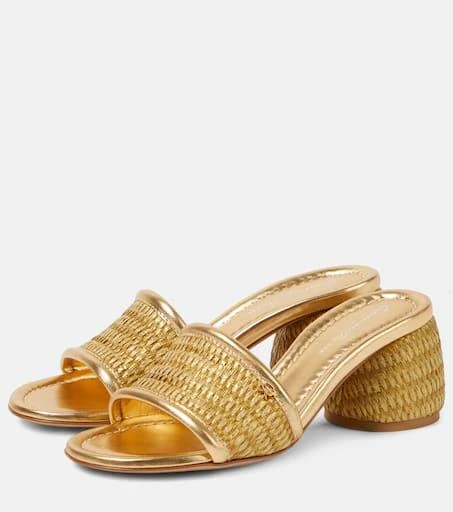 Gianvito Rossi Marbella leather-trimmed sandals 5