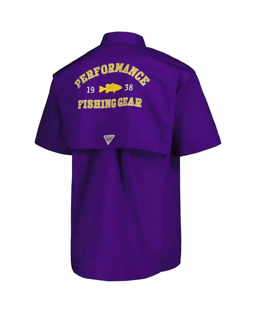 Columbia Men's Purple LSU Tigers Bonehead Button-Up Shirt 4