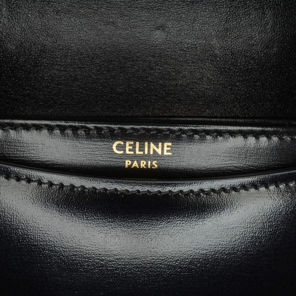 Celine   Celine Black Mini Shiny Calfskin Besace Clea Satchel 5