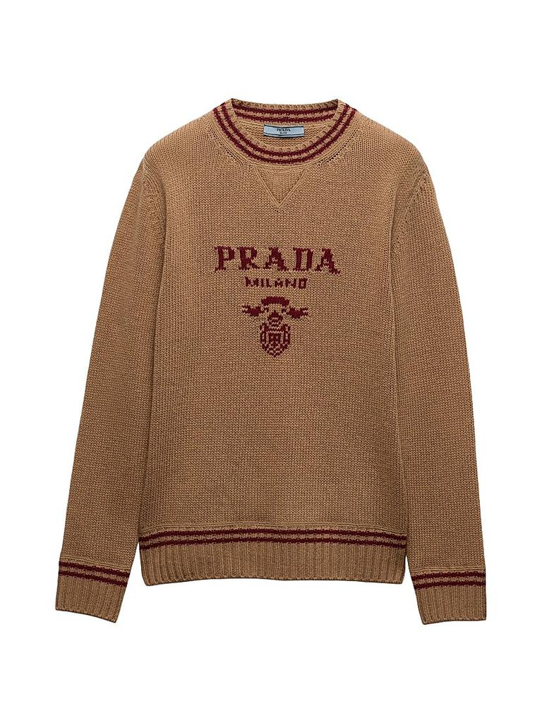 Prada Wool and Cashmere Crew-Neck Sweater - Sweaters - Free