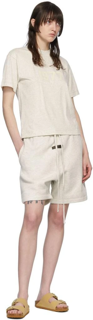 Essentials Off-White Cotton T-Shirt 4