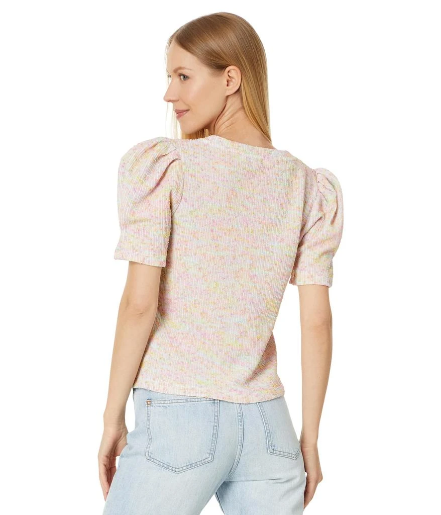 English Factory Rainbow Knit Short Sleeve Top 2