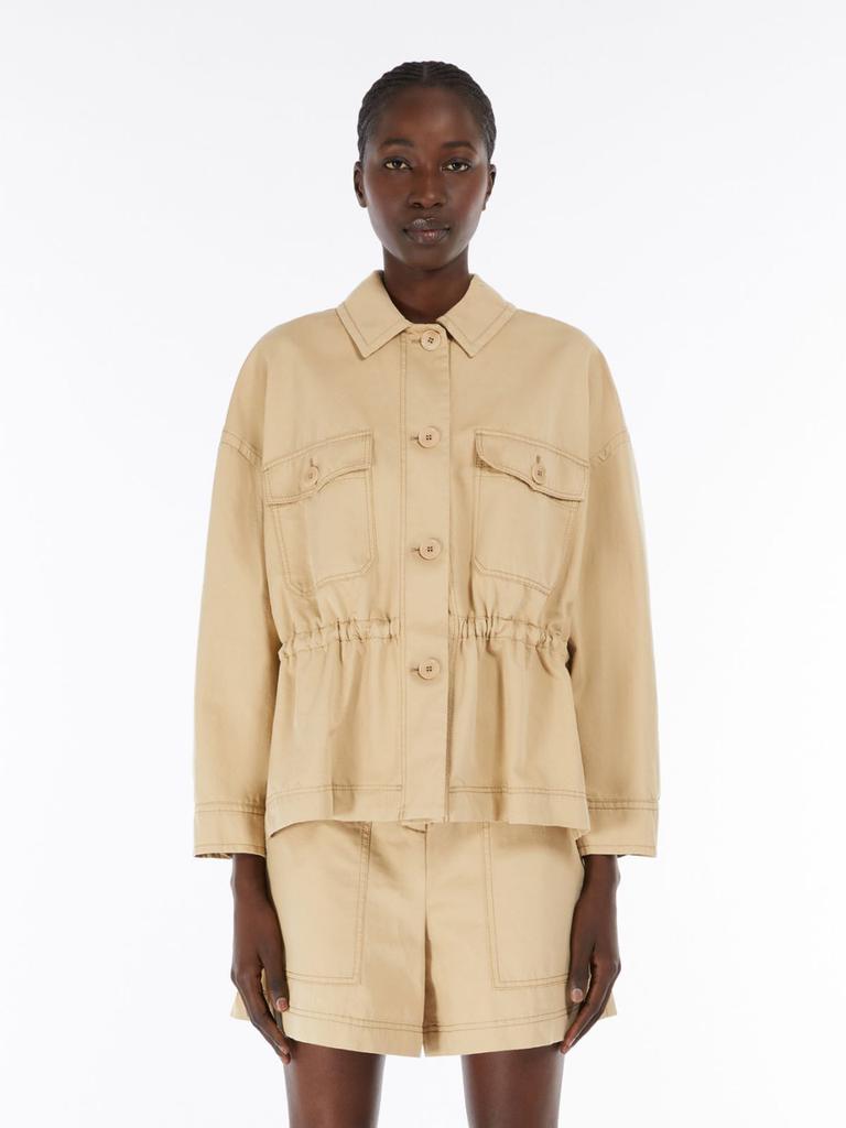 Weekend Max Mara Cotton and linen jacket with drawstring