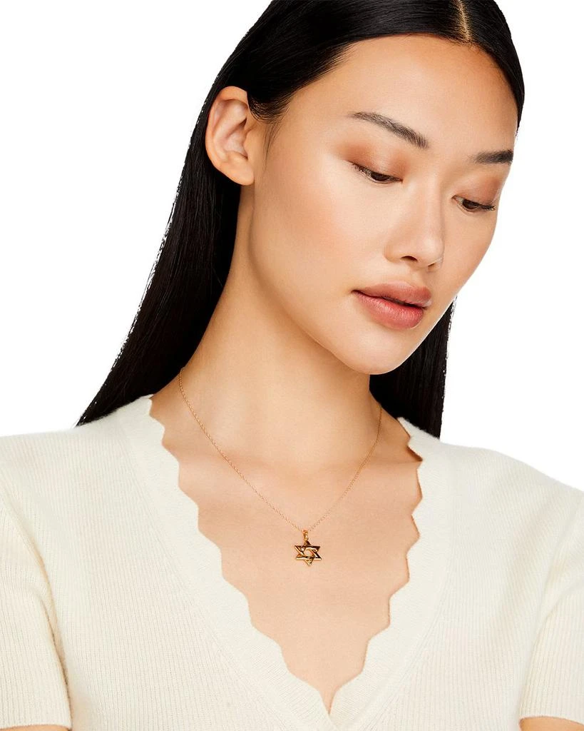 Bloomingdale's Star of David Pendant Necklace in 14K Yellow Gold, 18" 2