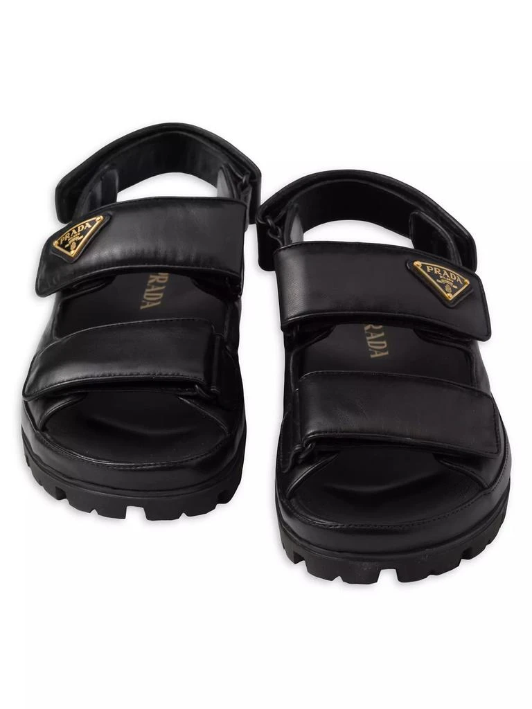 Prada Flat Nappa Leather Sandals 4