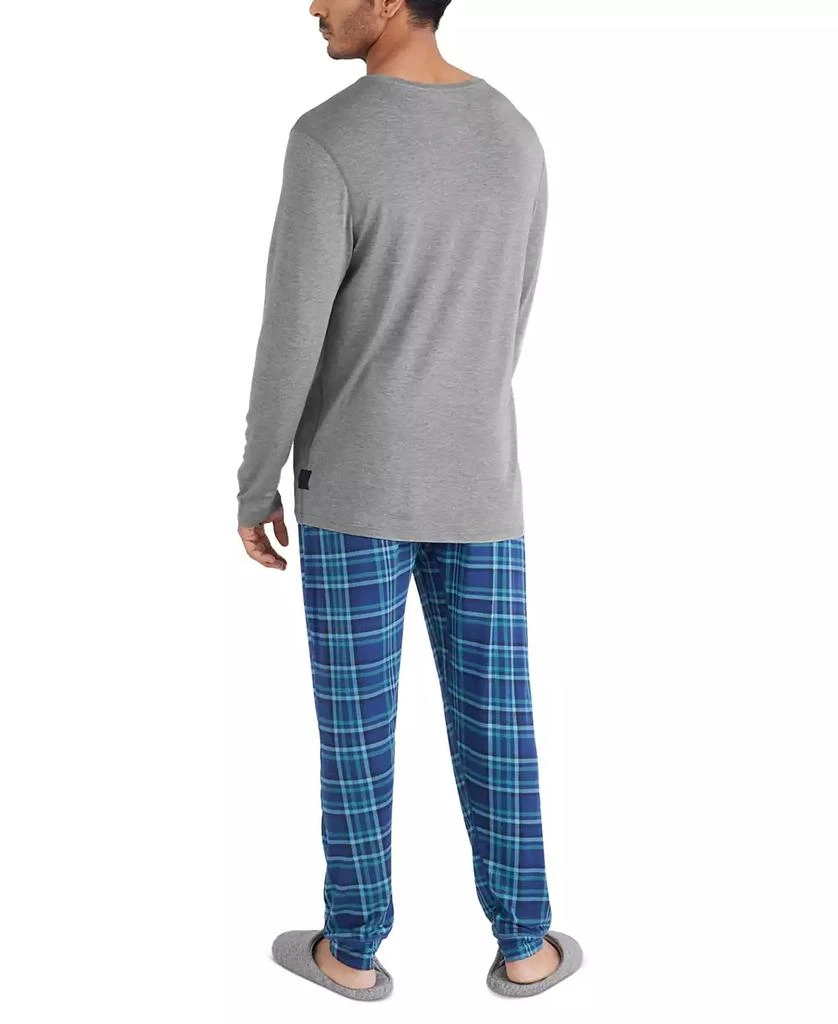 SAXX Men's Snooze Relaxed-Fit Heathered Long-Sleeve Sleep T-Shirt 4