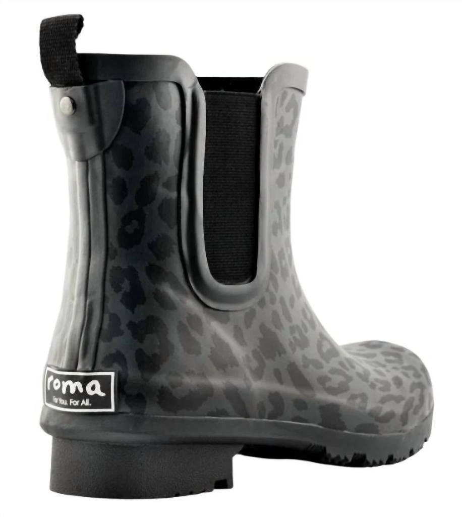 roma Women's Chelsea Rain Boots In Leopard 3