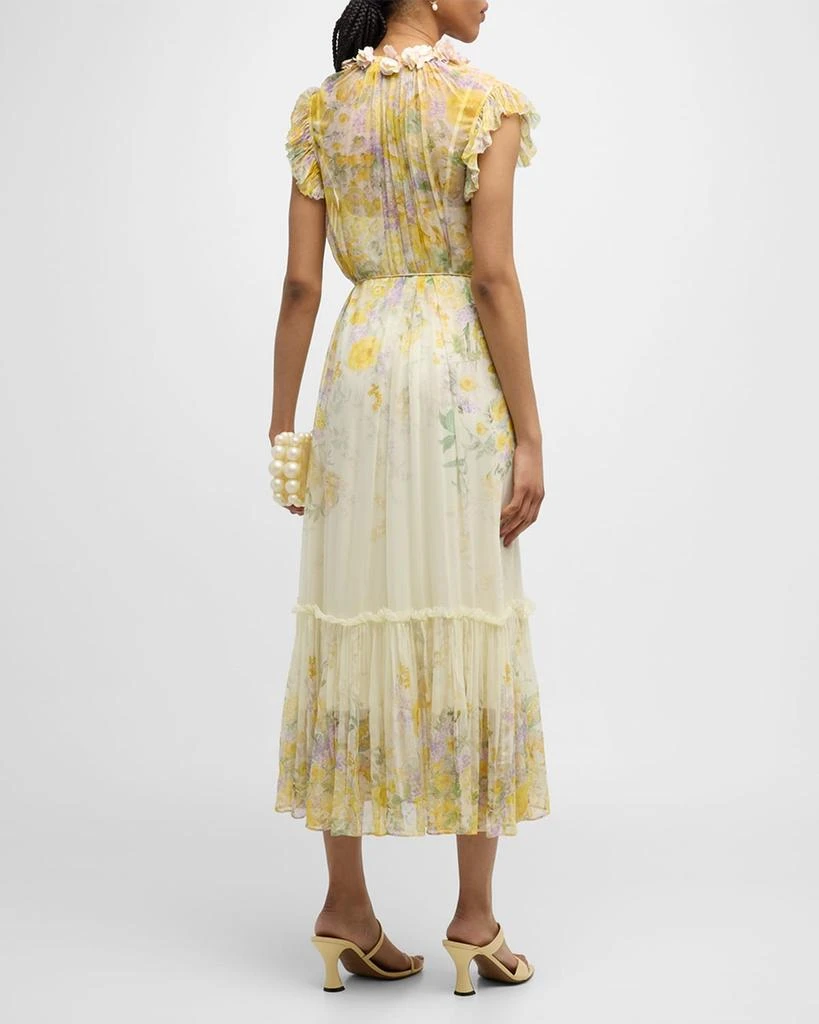 Zimmermann Harmony Flutter Midi Dress 6