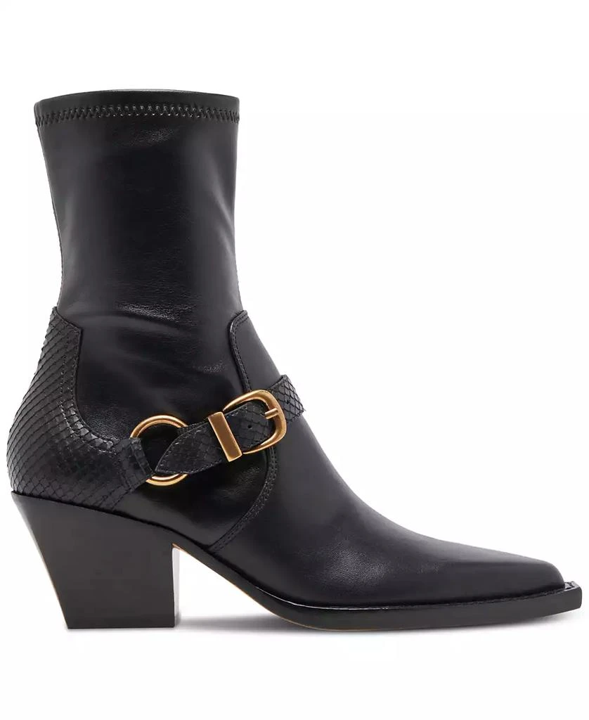 Dolce Vita Women's Rave Pointed-Toe Buckled Dress Booties 10