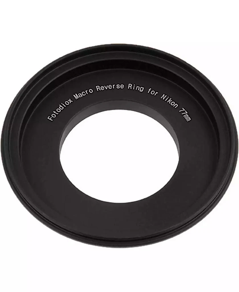 Fotodiox 77mm Filter Thread Macro Reverse Mount Adapter Ring for Nikon F Mount SLR Camera Body