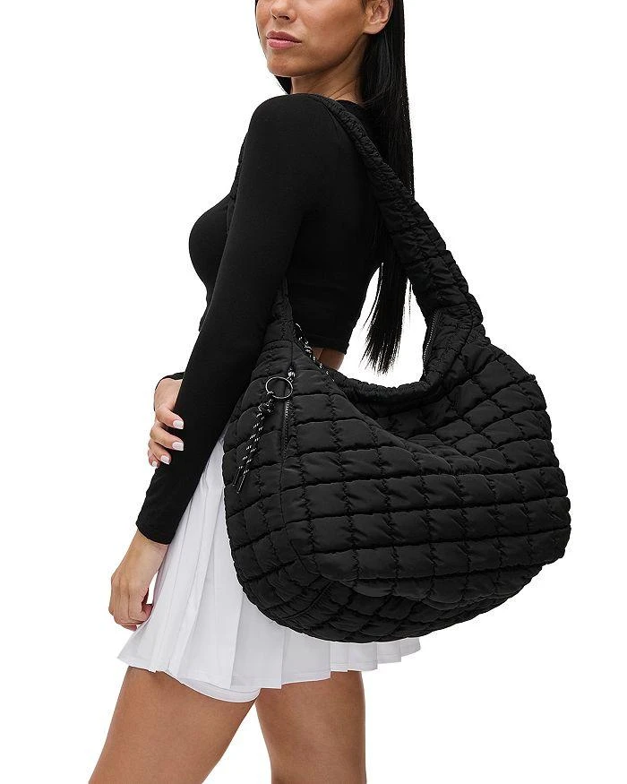 Sol & Selene Revive Extra Large Quilted Nylon Hobo 3