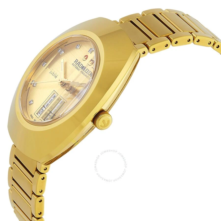Rado Rado Diastar Original Automatic Diamond Gold Dial Unisex Watch R12161733 2