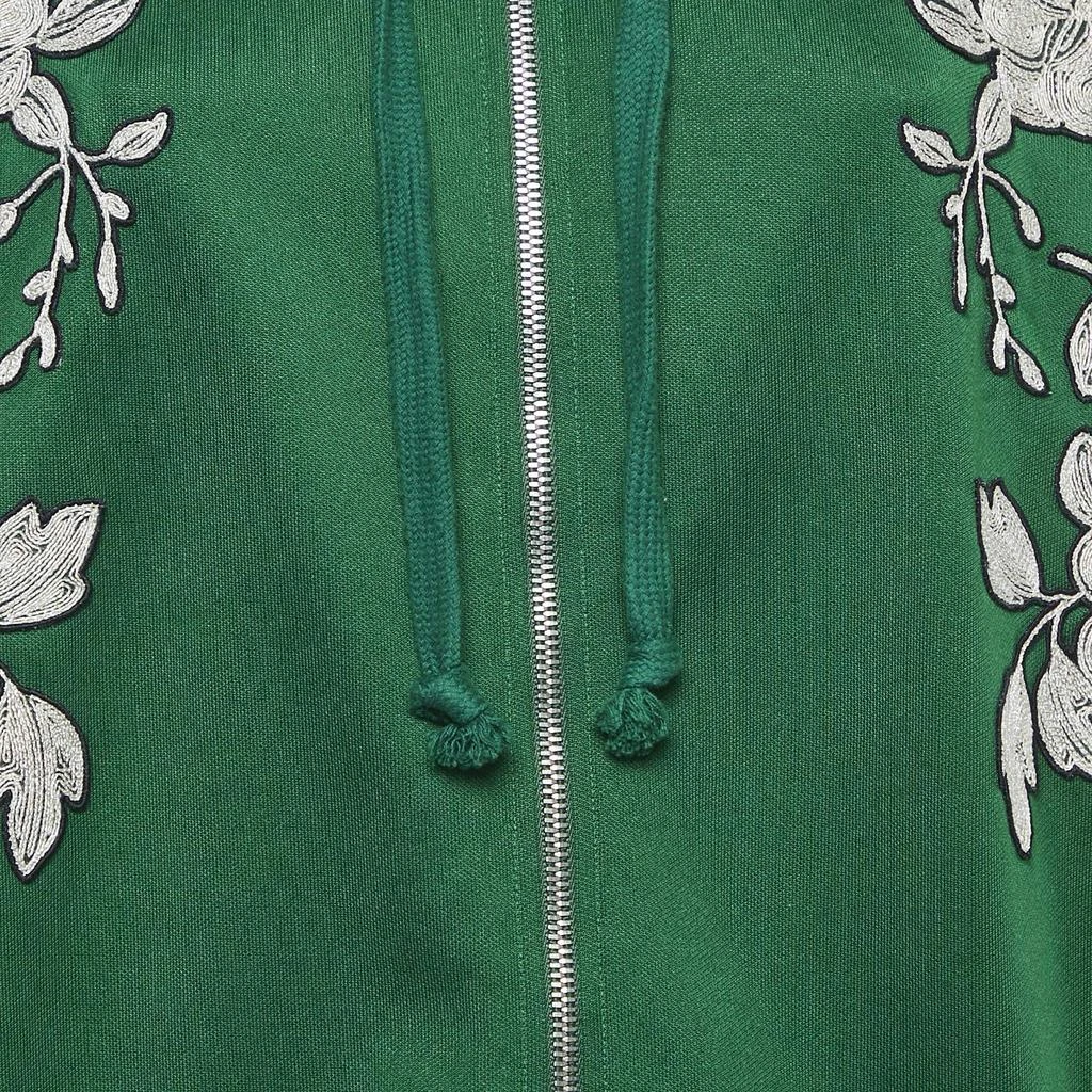 Gucci Gucci Green Floral Embroidered Cotton Blend Knit Tracksuit XL/L 4
