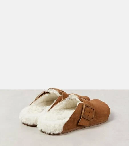 Balenciaga Sunday shearling-lined suede mules 2
