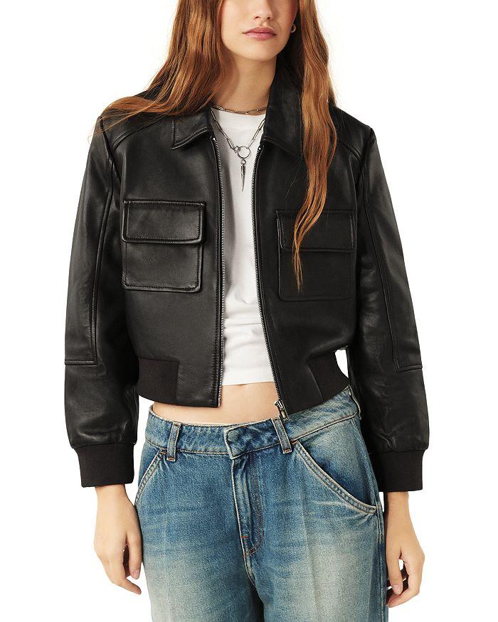 ba&sh Utica Leather Jacket