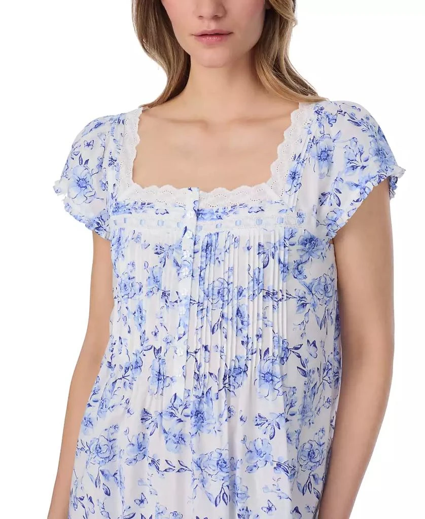 Eileen West Women
s Floral Cap-Sleeve Waltz Nightgown 4