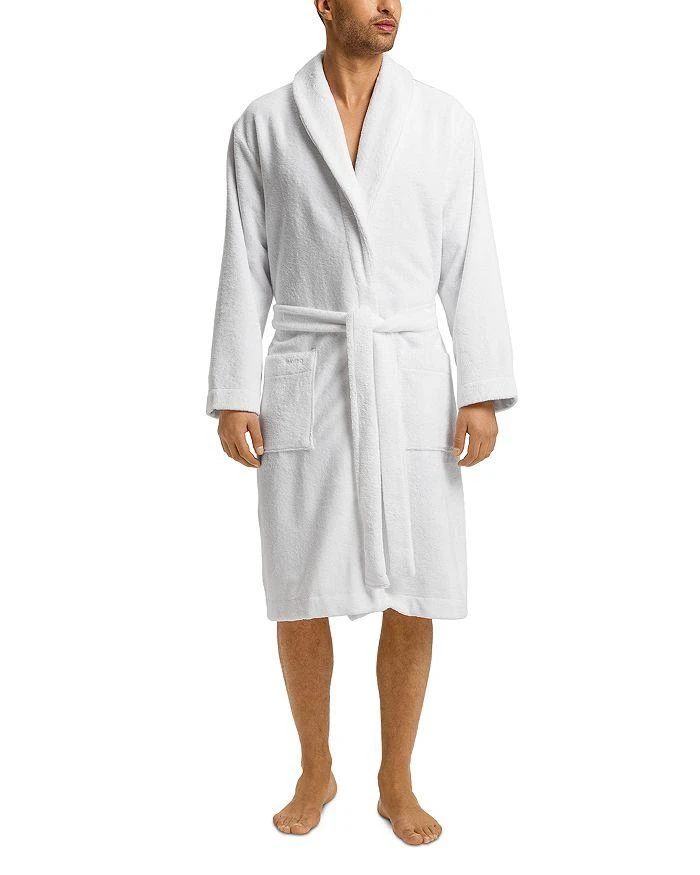 Hanro Men
s Plush Terry Velour Robe