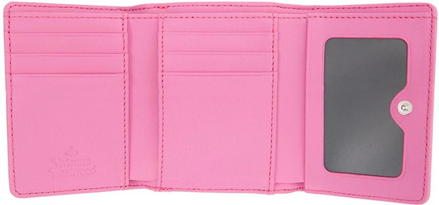 Vivienne Westwood Pink Shiny Patent Small Frame Wallet 3