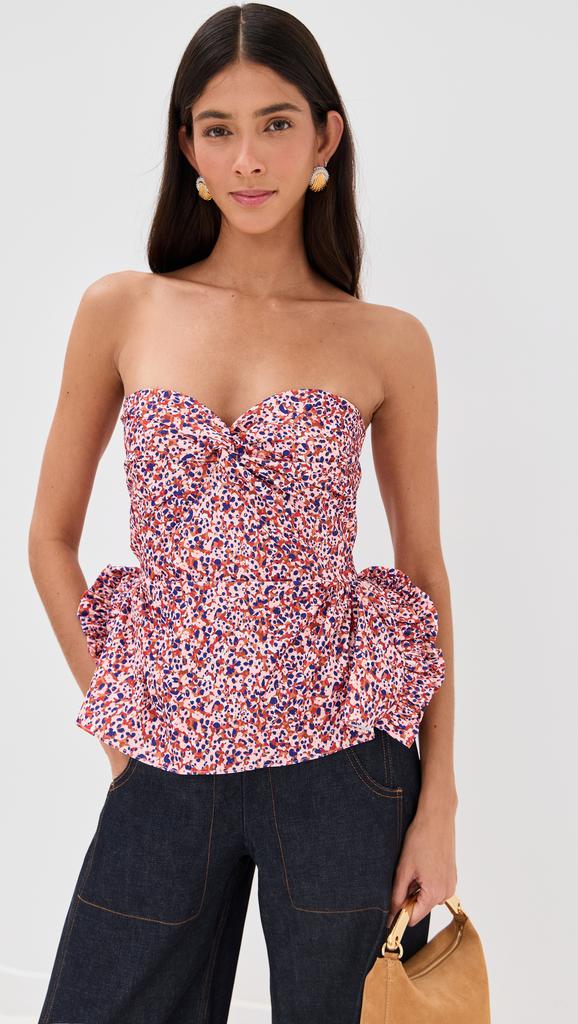 Kika Vargas Tasha Top Pink Dots