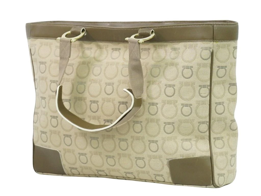 Salvatore Ferragamo Gancini Canvas Tote Bag (Pre-Owned) 2
