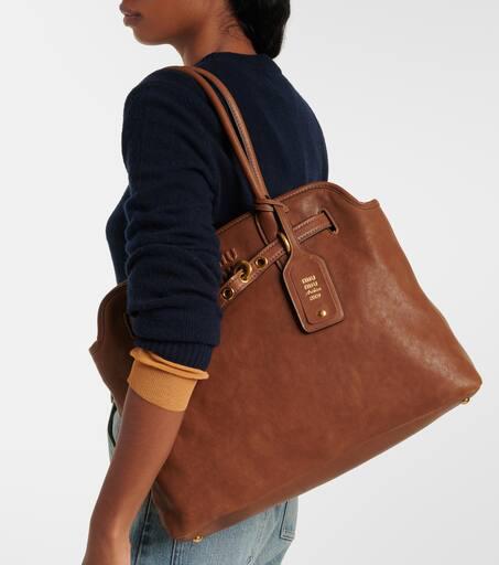 ハンドバッグ MIU MIU AVENTURE MEDIUM LEATHER HANDBAG Women's Aventure nappa leather mini handbag | MIU MIU | 24S