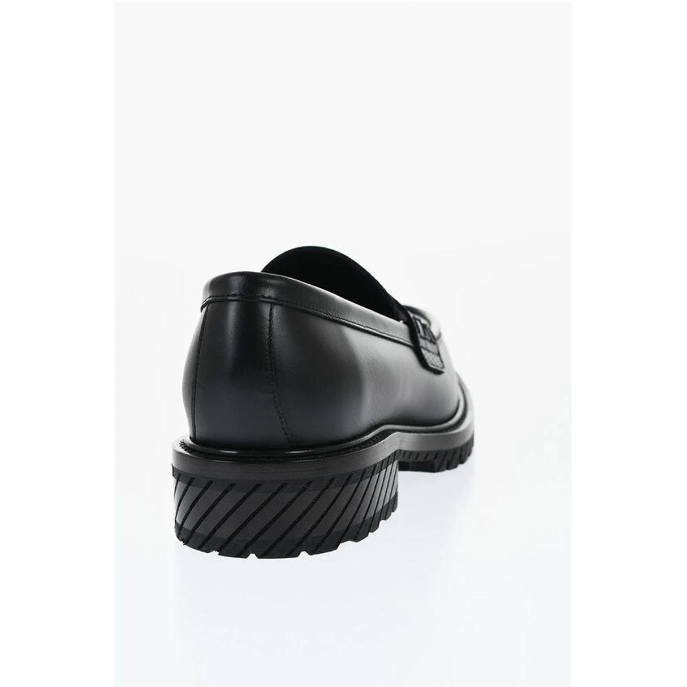 Off-White Off- Leather MILITARY Men's Loafers 2