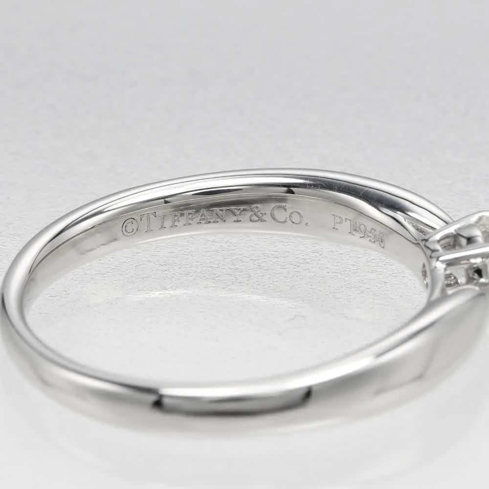 Tiffany 
Co. Harmony Solitaire Ring Platinum With Rbc Diamond Platinum Ring Jewelry (Pre-Owned) 4